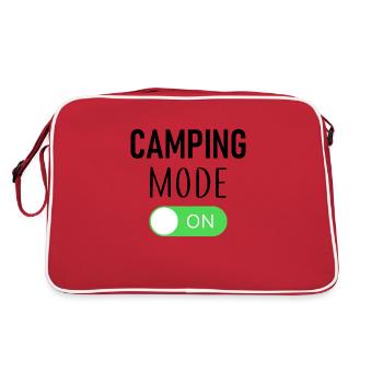 Camping Mode On - Camper - Outdoor - Zelt - Retro Tasche - Rot/Weiß - Hinten
