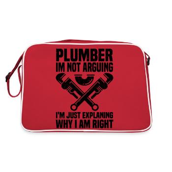 Plumber - Retro Bag - red/white - Back