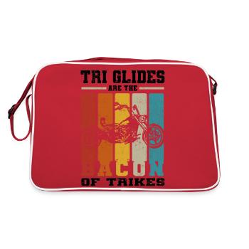 Trike - Retro Tasche - Rot/Weiß - Hinten