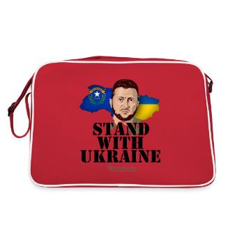 Ukraine supporter Merch Nevada Zelenskyj - Retro Bag - red/white - Back