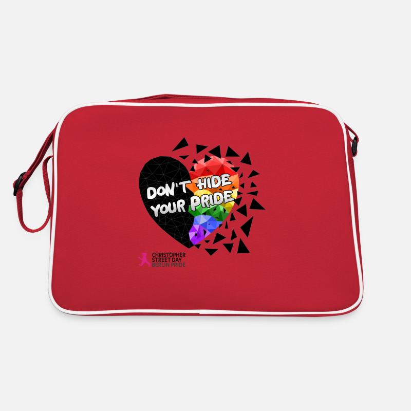 DON´T HIDE YOUR PRIDE Retro Tasche