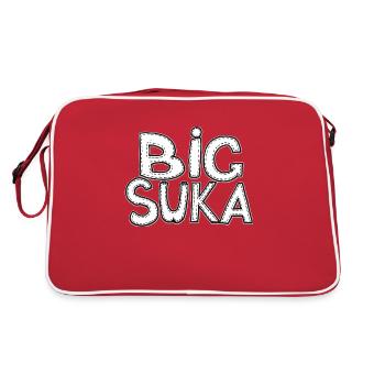 Big . Funny quote. Original saying - Retro Bag - red/white - Back