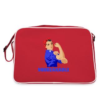 Incassable Strong Women Girl Power Féminisme - Sac Retro - rouge/blanc - Dos