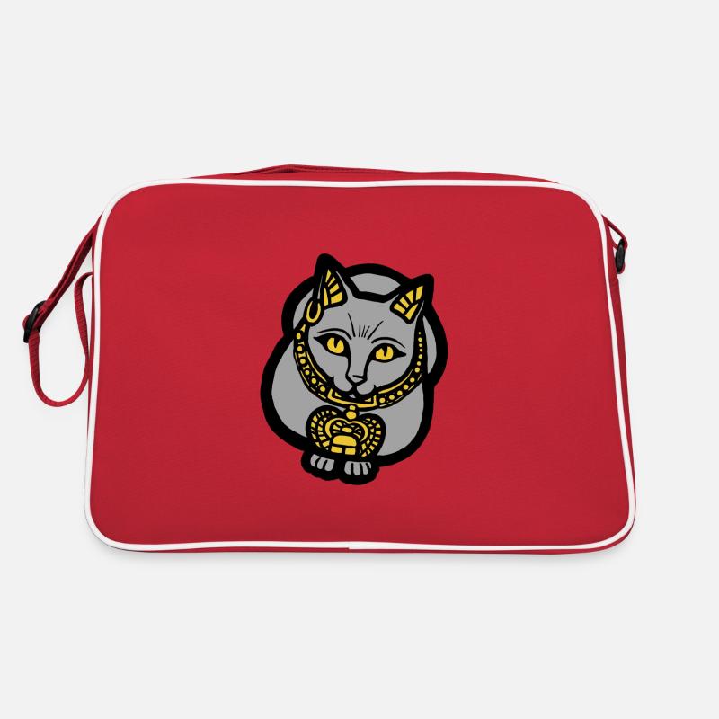 Chat gris Sac Retro