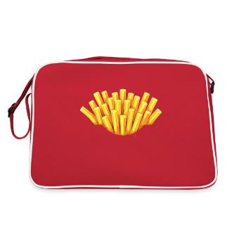 Bag of French Fries Costume Replacement Disguise - Retro Bag - red/white - Back