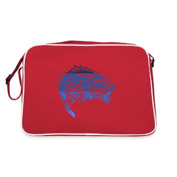 Pêche pêche pêche - Sac Retro - rouge/blanc - Dos