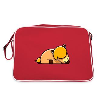 Joli cheval dort - Sac Retro - rouge/blanc - Dos