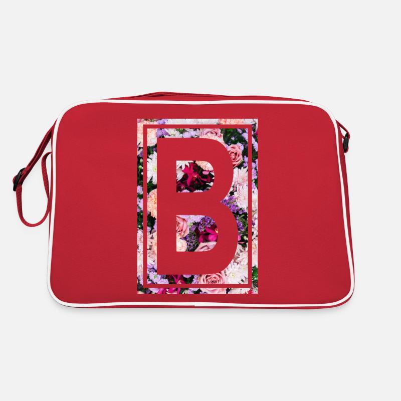 B - Retro Tasche - Rot/Weiß