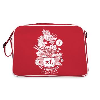 GT IMPERIAL WHITE BACK PATTERN - Retro Bag - red/white - Back