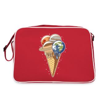 planète de la crème glacée - Sac Retro - rouge/blanc - Dos