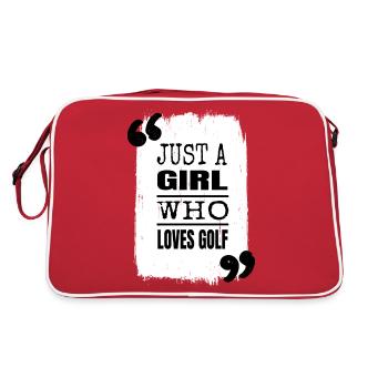 men 70s novembre golfer chick humor golf king - Sac Retro - rouge/blanc - Dos