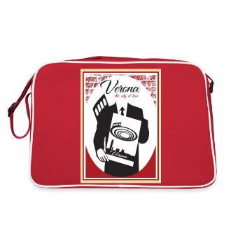 Vérone - Sac Retro - rouge/blanc - Dos