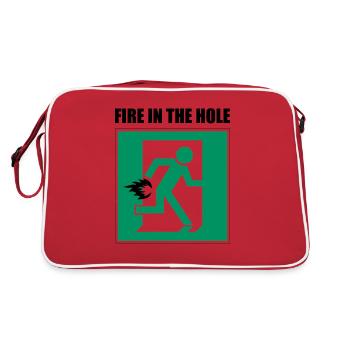 Fire in teh Hole - Retro Bag - red/white - Back