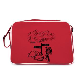 Mountaineering, hiking or office? - Retro Bag - red/white - Back