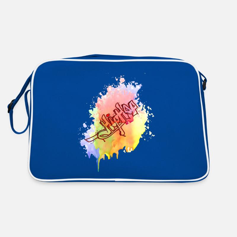 Farbkleks splash de couleur Holi breakdance Sac Retro