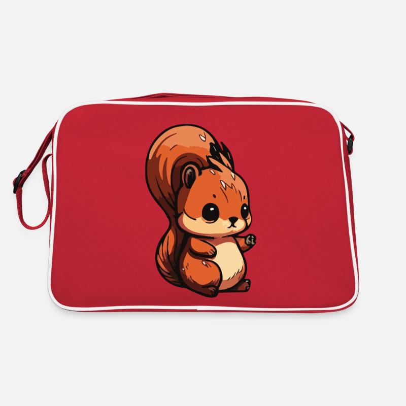 Eichhoernchen Squrirrel Comic Cute Kawaii 6 Retro Bag
