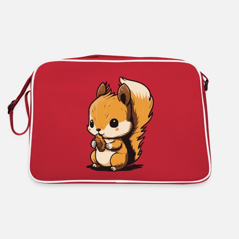 Eichhoernchen Squrirrel Comic Cute Kawaii 10 Retro Bag