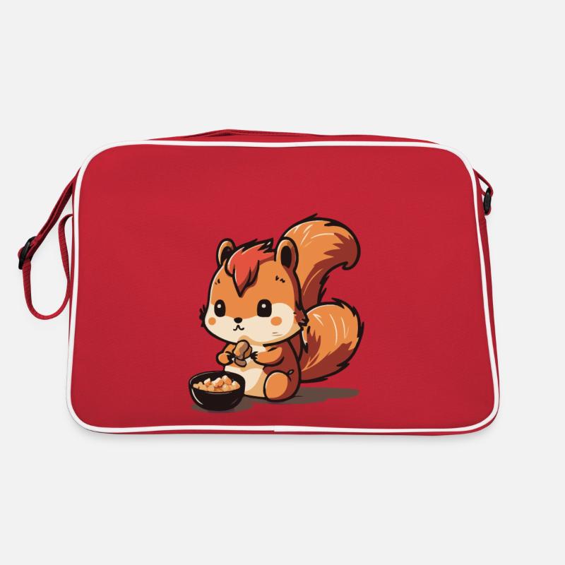 Eichhoernchen Squrirrel Comic Cute Kawaii 8 Retro Bag