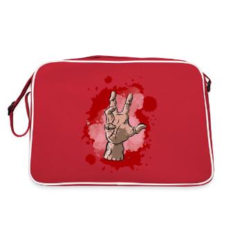 Hand, The Hand, Thing - Retro Bag - red/white - Back