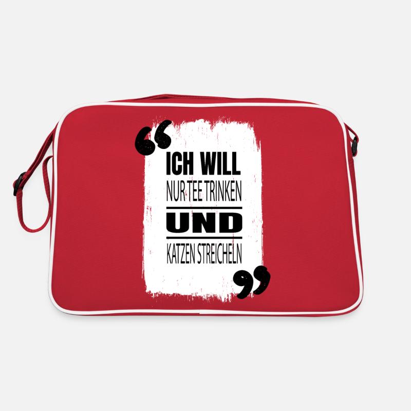 tier statement argentina geschenk miezekatze Retro Tasche
