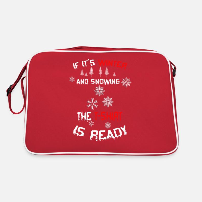 Si c’est l’hiver et qu’il neige, le temps est prêt Sac Retro