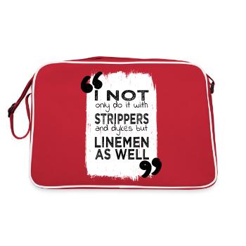 electronics training electrician prop - Retro Bag - red/white - Back