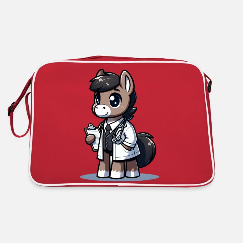 Médecin de cheval mignon Sac Retro
