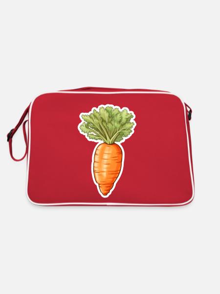 Carrot or carrot - Retro Bag - red/white - Back