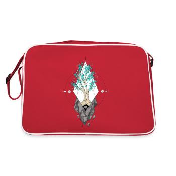 Bubbletree - Retro Tasche - Rot/Weiß - Hinten