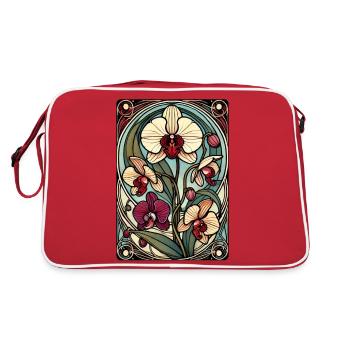Orchids - Retro Bag - red/white - Back