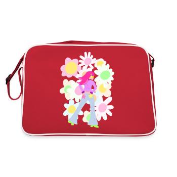 Queen of Joy - Sac Retro - rouge/blanc - Dos