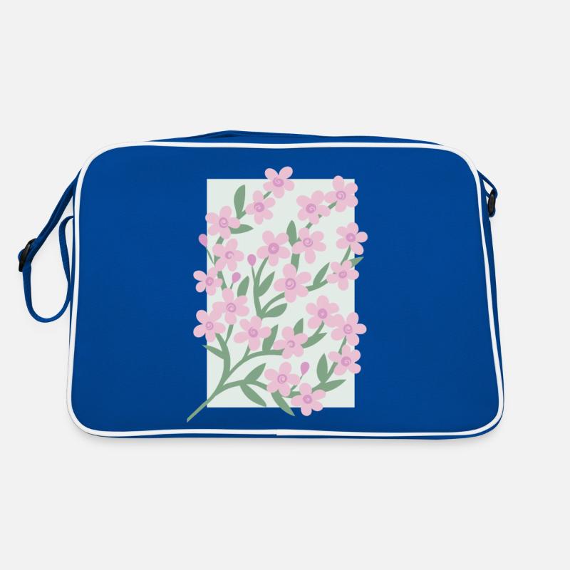 Kirschblüten Muttertag rosa Blumen Japan Mutter Retro Tasche
