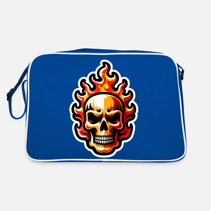 Flamenschädel Retro Tasche