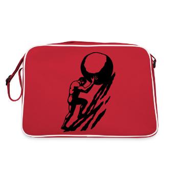 Sisiphe Noir - Sac Retro - rouge/blanc - Dos