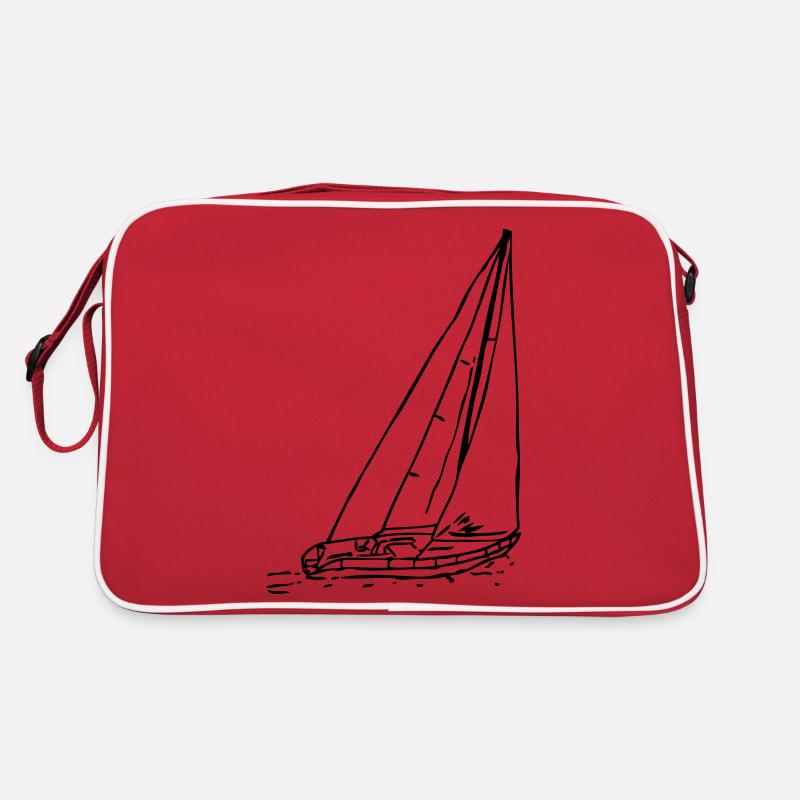 sailboat1 Retro Tasche
