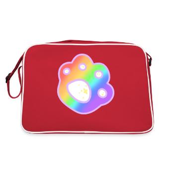 Pride Paw - Retro Tasche - Rot/Weiß - Hinten