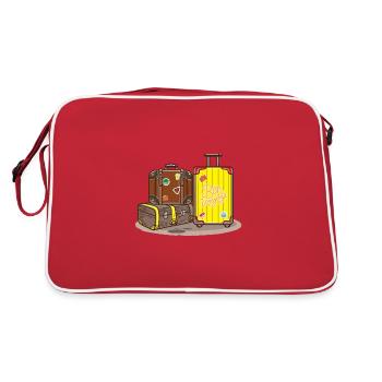 Voyage Trois sacs de voyage - Sac Retro - rouge/blanc - Dos