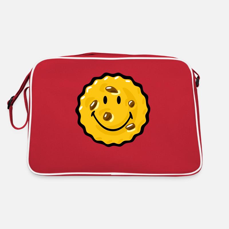 Smiley Chocklate Chip Biscuit Sac Retro