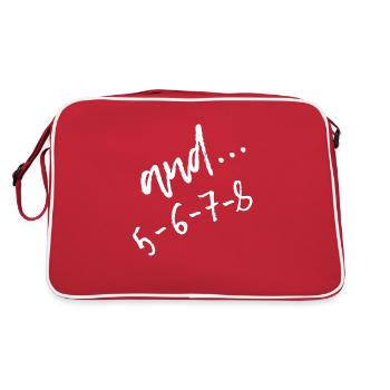 and 5-6-7-8 - Retro Bag - red/white - Back
