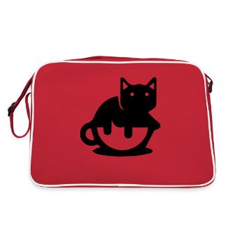 Cat Katze - Retro Bag - red/white - Back
