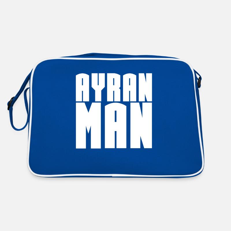 AYRAN MAN Cooler Superheld Lustig Retro Tasche