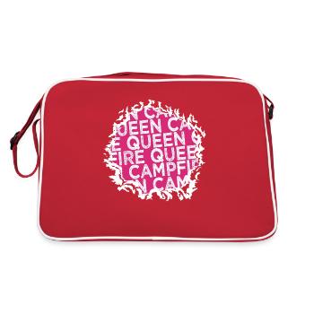 Birthday gift idea love Falkkatze - Retro Bag - red/white - Back