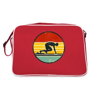 Sprinter - Track And Field 2 - Retro Bag - red/white - Back