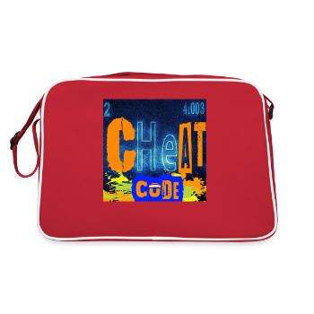CHEATCODE CHEMISTRY - Sac Retro - rouge/blanc - Dos