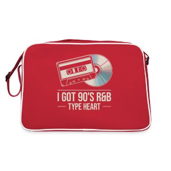 Vibrations R&B des années 90 – Pure Feeling - Sac Retro - rouge/blanc - Dos