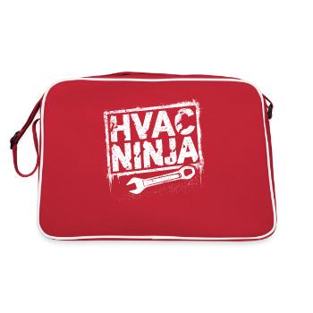 HVAC Meister – Der Ninja des Handwerks - Retro Tasche - Rot/Weiß - Hinten