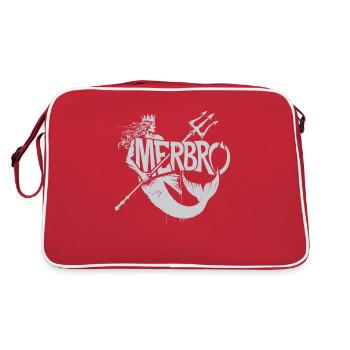 Merbro - Geheimnisvolle Wasserkraft - Retro Tasche - Rot/Weiß - Hinten