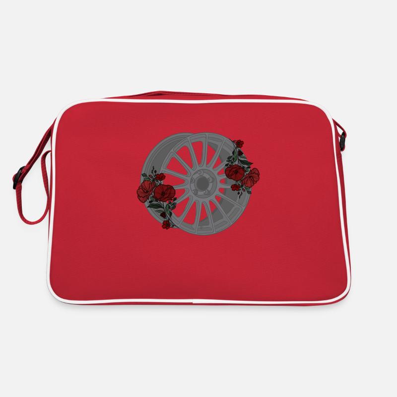 Felge - Retro Tasche - Rot/Weiß