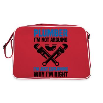 Plumber - Retro Bag - red/white - Back