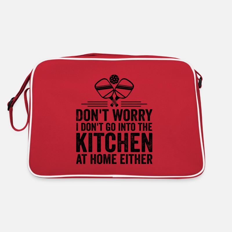 Don't Worry I Don't Go Into The Kitchen Retro Bag